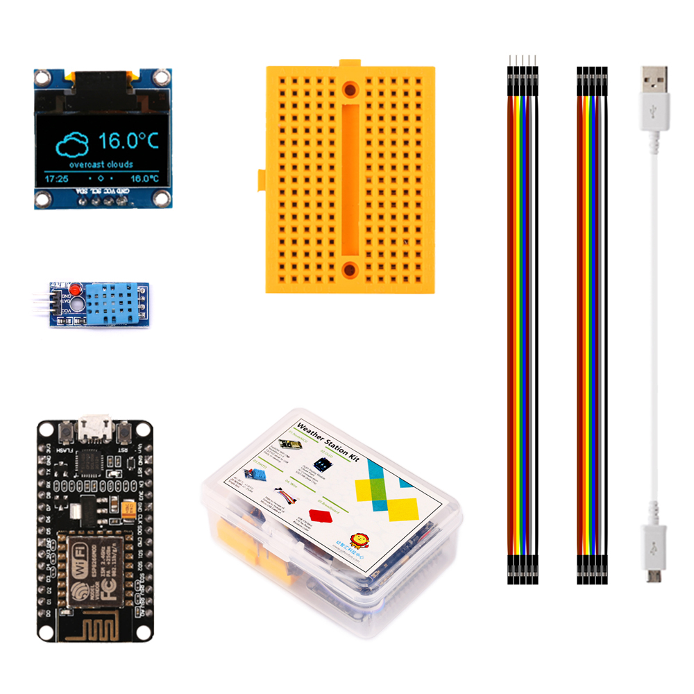 Esp8266 Nodemcu Board - ESP8266 hava istasyonu DIY kiti ile