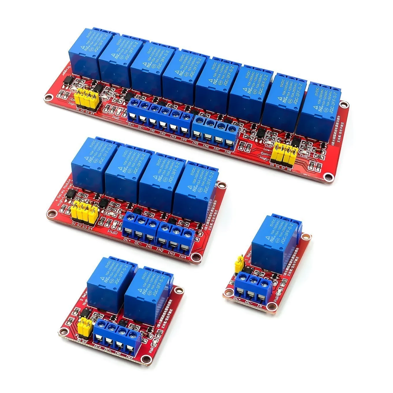 Relay 8 Channel Board - 1 2 4 8 Kanallı 5V