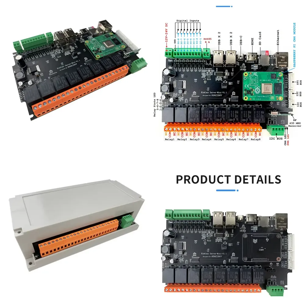 Home Automation Raspberry Pi - KinCony Raspberry Pi - Sunucu Mini