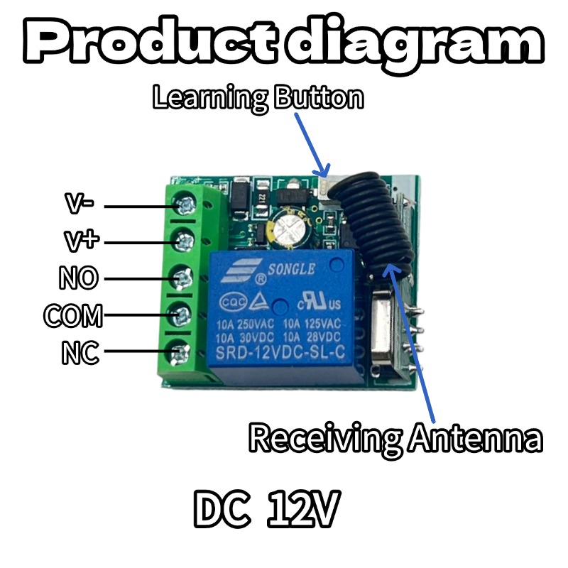 433Mhz DC 12V 6V-30V 1CH Evren - 433Mhz Receiver Module incelemesi ve fiyatı