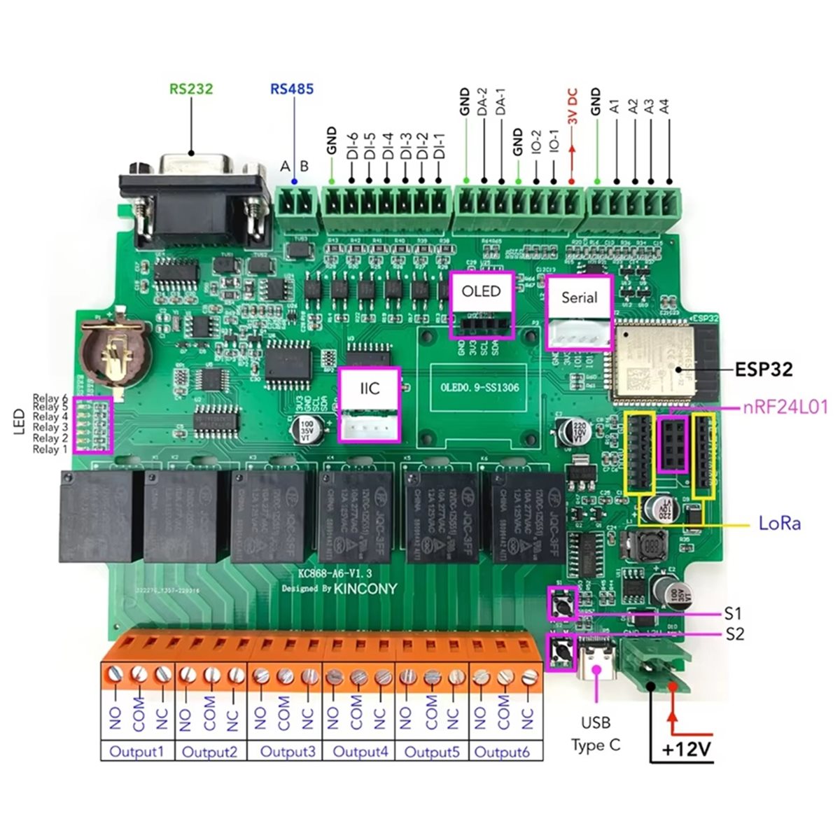 KC868-A6 Geliştirme Kartı, MQT - Home Automation Systems Diy incelemesi ve fiyatı