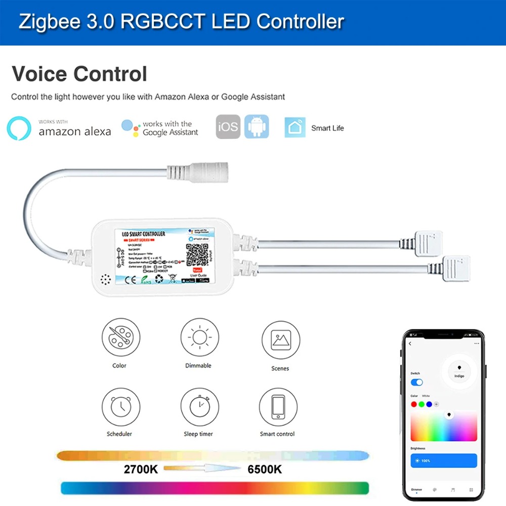 Tuya Zigbee DC24V FCOB RGB LED - Zigbee Coordinator Stick incelemesi ve fiyatı